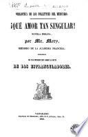 ¡Qué amor tan singular!