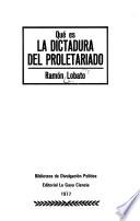 Qué es la dictadura del proletariado