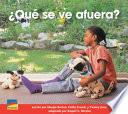 ¿Qué se ve Afuera?