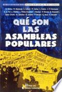 Qué son las asambleas populares