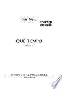 Qué tiempo