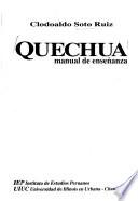 Quechua, manual de enseñanza