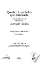 Quedan los árboles que sembraste