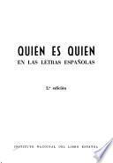 Quién es quién en las letras espanõlas