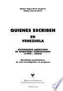 Quiénes escriben en Venezuela