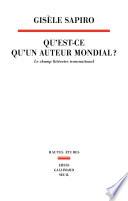 Qu’est-ce qu’un auteur mondial ?