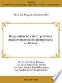 Rasgo antisocial y afecto positivo y negativo en población penitenciaria de México