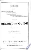 Real Estate Record and Builders' Guide