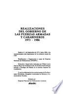 Realizaciones del gobierno de las Fuerzas Armadas y Carabineros, 1973-1986