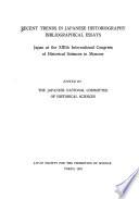 Recent Trends in Japanese Historiography: Bibliographical references and index