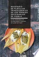 Recetario de platillos tradicionales de los pueblos originarios de Puebla