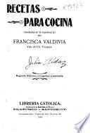 Recetas para cocina