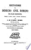Recitaciones del derecho civil romano