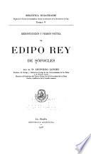 Reconstrucción y versión poética de Edipo Rey de Sófocles