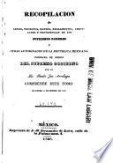 Recopilación de leyes, decretos, bandos, reglamentos, circulares y providencias de los supremos poderes y otras autoridades de la República Mexicana
