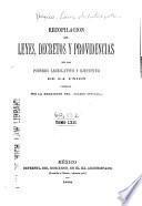 Recopilacion de leyes, decretos y providencias de los poderes legislativo y ejecutivo de la union