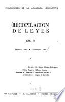 Recopilación de leyes: Febrero 1960-diciembre 1964