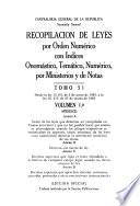 Recopilación de leyes por orden numérico