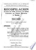 Recopilación de leyes por orden numérico