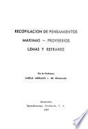 Recopilación de pensamientos, máximas, proverbios, lemas y refranes