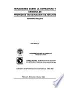 Reflexiones sobre la estructura y dinámica de proyectos de educación de adultos