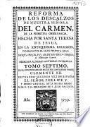 Reforma de los descalzos de nuestra señora del Carmen, de la primitiva observancia