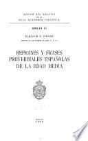Refranes y frases proverbiales españolas de la Edad Media