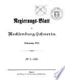 Regierungsblatt für Mecklenburg-Schwerin