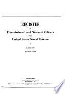 Register of Commissioned and Warrant Officers of the United States Naval Reserve
