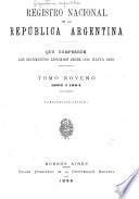 Registro nacional de la República argentina