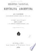 Registro nacional de la República argentina