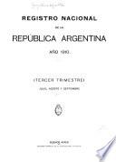 Registro nacional de la República argentina