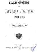 Registro nacional de la República Argentina