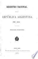 Registro nacional de la República argentina