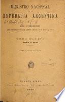 Registro nacional de la República Argentina que comprende los documentos espedidos desde 1810 hasta ...