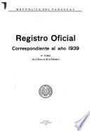 Registro oficial correspondiente al año de ...
