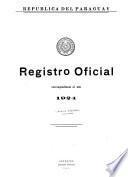 Registro oficial correspondiente al año de ...
