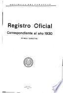 Registro oficial de la República del Paraguay ...