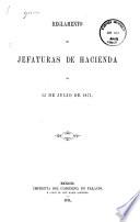 Reglamento de Jefaturas de Hacienda de 15 de julio de 1871