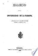 Reglamento de la Universidad de la Habana