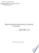 Relación bibliográfica sobre metalurgia en la provincia de Antofagasta