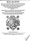 Relacion de las fiestas que la cofradia de sacerdotes de San Pedro ad Vincula celebrò en su parroquial Iglesia de Sevilla de la Purisima Concepcion ...