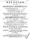 Relacion de los sagrados alborozos en que prorrumpió la ... villa de Reus en los dias 25, 26 y 27 de octubre de 1733