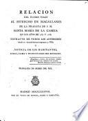 Relacion Del Ultimo Viage Al Estrecho De Magallanes De La Fragata De S. M. Santa María De La Cabeza En Los Años De 1785 y 1786. Extracto De Todos Los Anteriores desde su descubrimiento impresos Y MSS. Y Noticia De Los Habitantes, Suelo, Clima Y Producciones Del Estrecho. Trabajada De Orden Del Rey