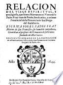 Relación del viage espiritual que hizo a Marruecos el Ven. P.Fr. Juan del Prado