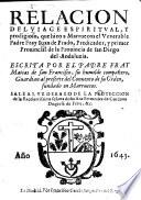 Relacion del viage espiritual y prodigioso que hizo a Marruecos el Venerable Padre Fray Juan de Prado, predicador y primer provincial de la provincia de san Diego del Andaluzia