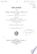 Relación del viaje hecho por Felipe II, en 1585 a Zaragoza, Barcelona y Valencia