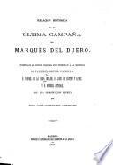 Relacion histórica de la última campaña del marqués del Duero
