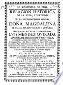 Relacion histórica de la vida de Magdalena de Ulloa