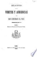 Relaciones de los vireyes y audiencias que han gobernado el Perú: Memorial y ordenanzas de d. Francisco de Toledo